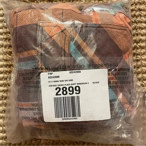 NEW Free People We The Free Vintage Crush Plaid Shirt - Picture 8 of 16